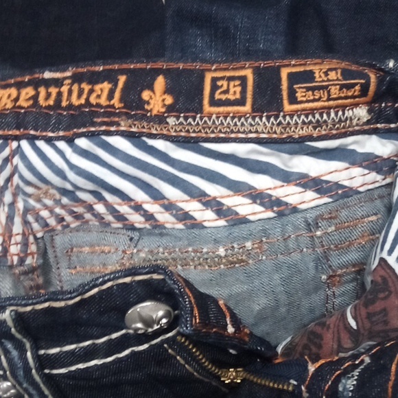 Rock Revival Women's 26 Easy Boot Kai Embellished Embroidered Distressed NWT - Picture 7 of 13